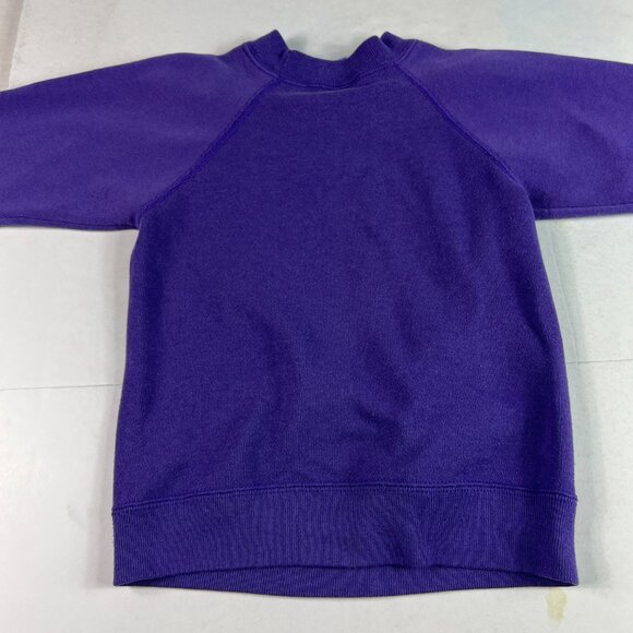 VTG 90s/80s Nature Sweatshirt Toddlers 6 Purple Faded Wolf Pack Crewneck - Picture 11 of 15